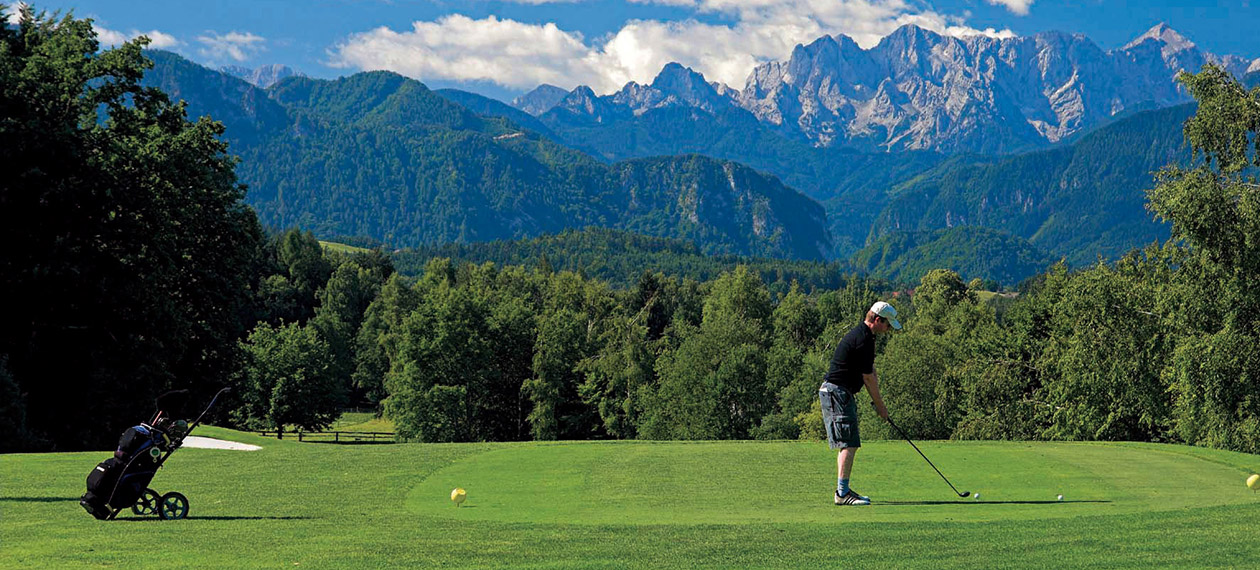 Vista panoramica della regione "Golfland Kärnten" Greenfees, Campo da golf, Golf club, torneo nell' DERMUTH HOTELS
